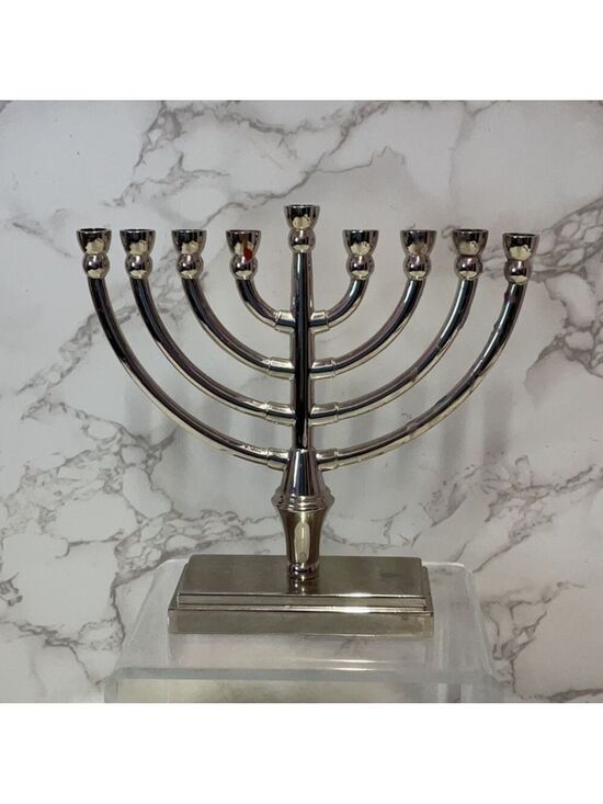 vintage Other - Silver tone Vintage Menorah Candle Holder Hanukkah